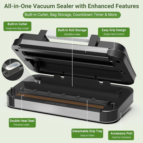 95kPa Vacuum Sealer Machine, Dual Pump
