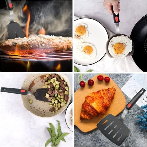 Wiztoynia Silicone Spatula Turner Set of 4, 600°F