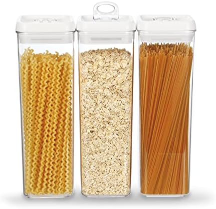 Felli Flip Tite TALL Storage Container with Lid 4" Air Tight Easy Open