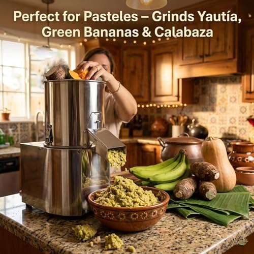 Puerto Rican Pasteles Machine, Electric Food Processor, 550W