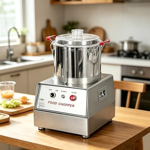 Multi-Capacity Commercial Food Processor, Stainless Steel, 5L