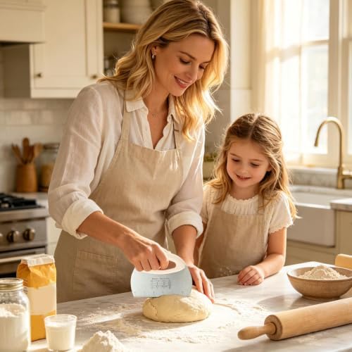Dough Cutter For Bread And Pizza Dough, Bench Scraper Kitchen Utensil