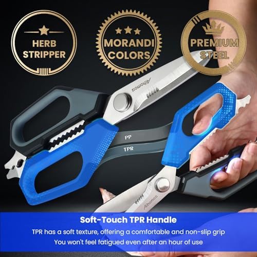 Nordic-Style Kitchen Shears with Bone Cutter, Detachable Kitchen