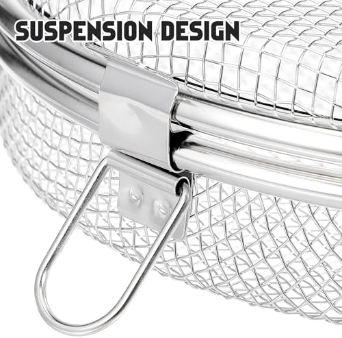 Gadpiparty Round Mesh Dishwasher Basket 7.1 Inch Utensil Storage