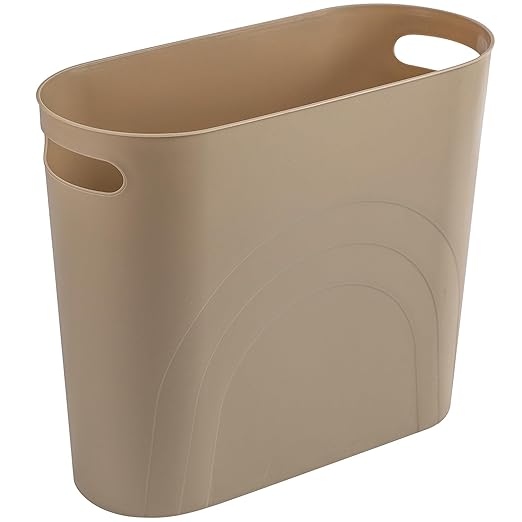 rejomiik Small Trash Can, 3.5 Gallon Slim Garbage Can Plastic Waste Basket by rejomiik
