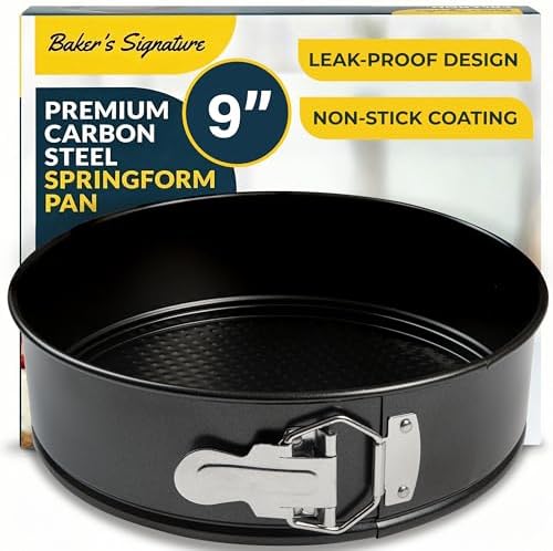 Baker's Signature 9 Inch Springform Cheesecake Pan with Removable