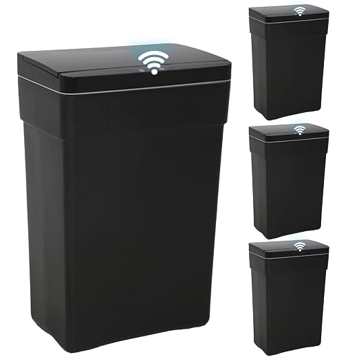 BestOffice 13 Gallon Trash Can Automatic Kitchen Trash Can Touch Free by BestOffice