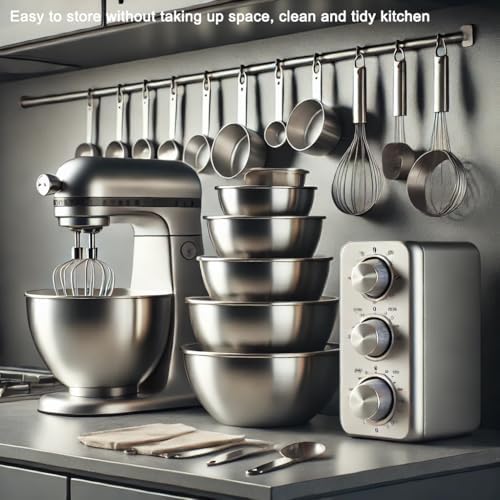 7-Speed Electric Hand Mixer with 5 Mixing Bowls