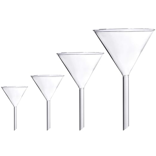 Glass Funnel Set, 50mm & 40mm Diameter by Young4us