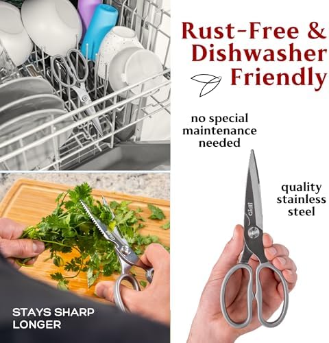 Kitchen Scissors All Stainless Steel – Lifetime Replace. Warranty*