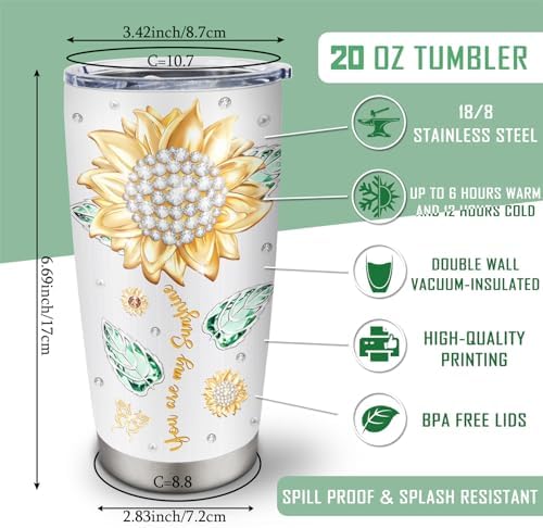 Muilzon Best Big/Little Sister Gifts from Sisters Tumblers 20oz