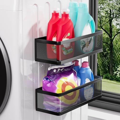 2-Pack Magnetic Shelves for Laundry Room