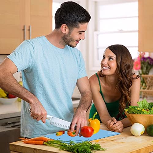 ZVP Flexible Plastic Cutting Board Set of 5 Gradient Color, Colorful