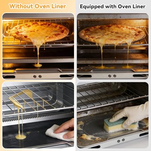 4 Pack Reusable Crumb Tray Liners for Ninja French Door Air Fry Oven