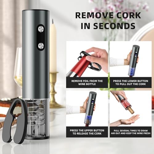 Newise Rechargeable Electric Wine Opener Gift Set
