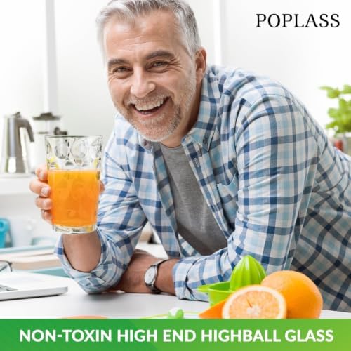Melrose 24-Piece Family Drinking Glasses Set - Everyday Drinking