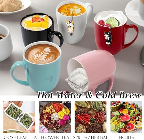 Cat Tea Infuser Set, 2 PCS Cubic Tea Diffusers for Loose Tea