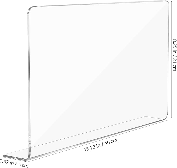 PRETYZOOM Acrylic Sink Water Splash Guard, 15.7x8 Inches Sink Splash Guards - Image 5