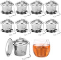 9 Pcs Stainless Steel Tea Infusers, Mesh Loose Leaf Tea Strainers