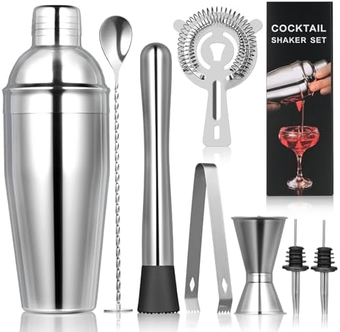 FrutPunch Cocktail Shaker Set, 8-piece Bar Set, Practical Bartender