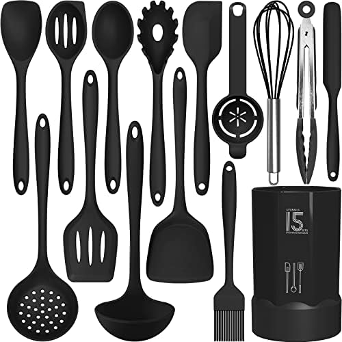 AOTHOD Silicone Cooking Utensil Set, BPA Free