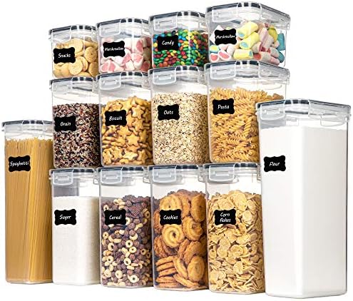 CHEFSTORY 14 PCS Airtight Plastic Food Storage Containers with Lids