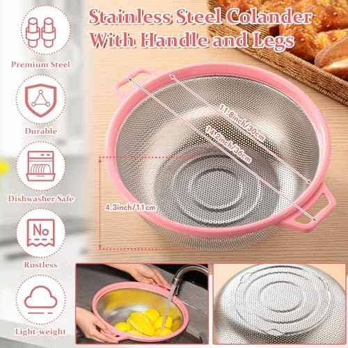 Ziliny 4 Pcs Mixing Bowls with Lids Plastic Nesting Bowls Set with