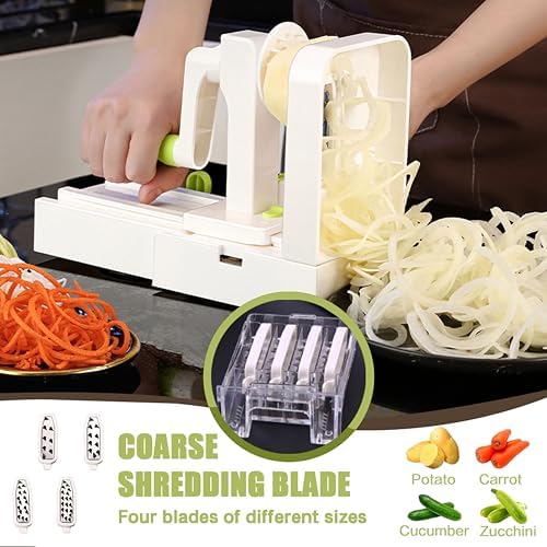 5-Blade Vegetable Spiralizer, White