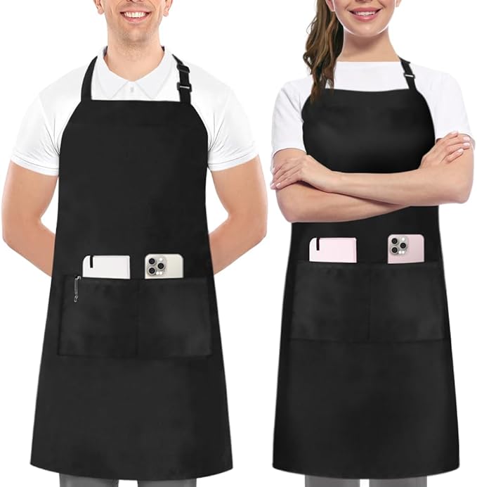 Utopia Kitchen 2 Pack Bib Apron, Adjustable by UTOPIAKITCHEN