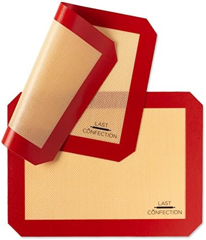 Last Confection Silicone Baking Mat - Set of 2 Non-Stick Quarter Sheet