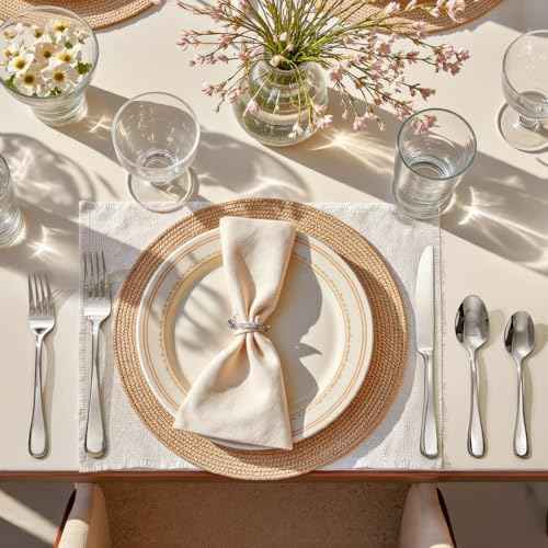 Silverware Set for 8, 40 Piece Stainless Steel Flatware Cutlery Utensil Set