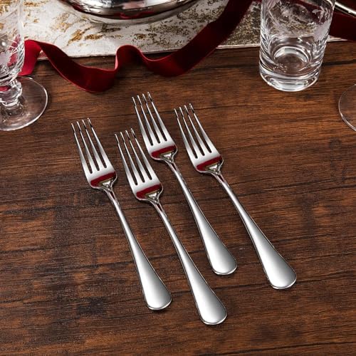 Royalrose Premium Aria 8 Inch Silverware Forks Set of 4