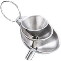 3PCS Kitchen Funnels Set, Stainless Metal Funnel by Unknown