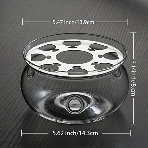 CnGlass Universal Glass Teapot Warmer,Handcrafted with Heat Proof &