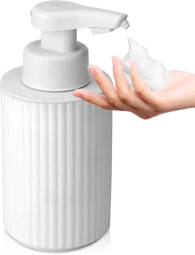 Automatic Soap Dispenser Foaming Touchless: 9oz White Plastic by PHNEEMSAUTOMATICSOAPDISPENSER