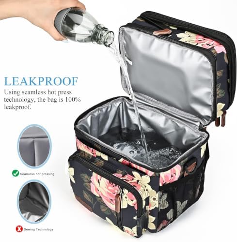 MIYCOO Expandable Double Deck Lunch Bag, 15L