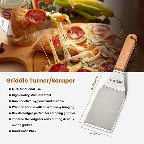 Stanbroil Stainless Steel Spatula Set Tools for Blackstone and Camp
