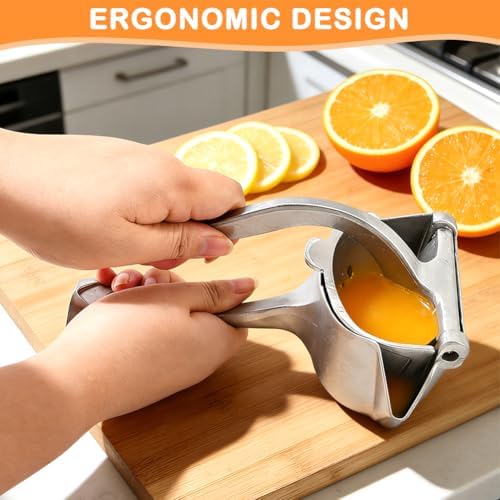 Aluminum Alloy Lemon Squeezer with 4 Mesh Straining Bags