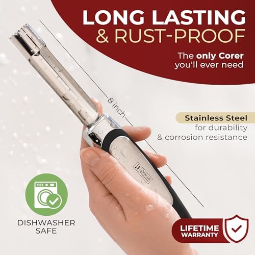 Orblue Premium Apple Corer Tool & Lemon Zester Bundle