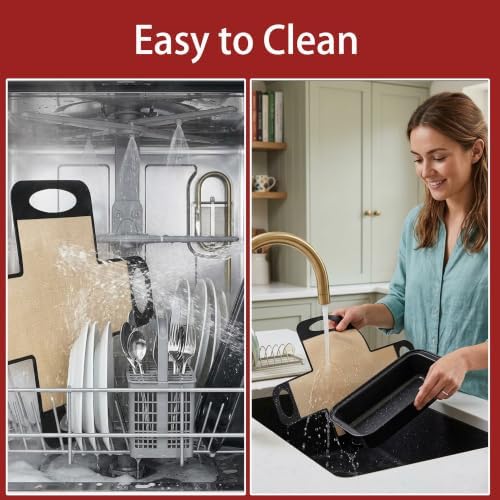 Cokuma Loaf Pans, 9*5-Inch, 2 Set with Non-stick Liners for Homemade