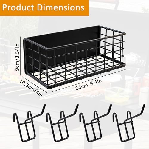 Heavy Duty Magnetic Storage Basket, 5KG Load-Bearing