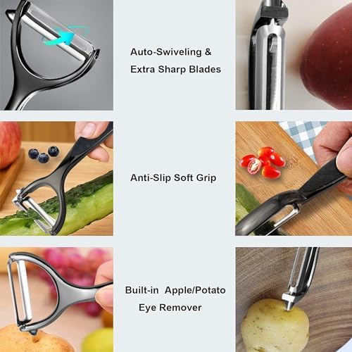 Vegetable Peeler, Potato Peelers for Kitchen Stainless Steel