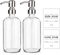 ARKTEK Refillable Soap Dispenser - 17 Oz Clear Glass Bottle by ARKTEK
