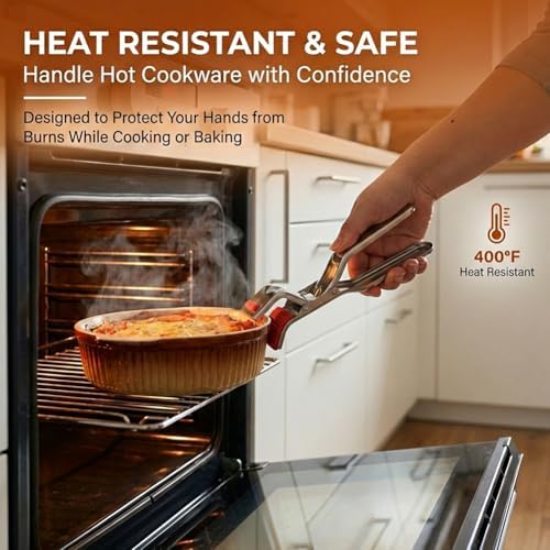Stainless Steel Hot Plate Gripper Clips, 2Pcs