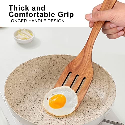 Non Toxic Wooden Spatula for Cooking Utensil Set Acacia Kitchen Spoon