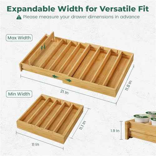 EsLuker.ly Coffee Pod K Cup Holder Organizer for Drawer Insert Counter