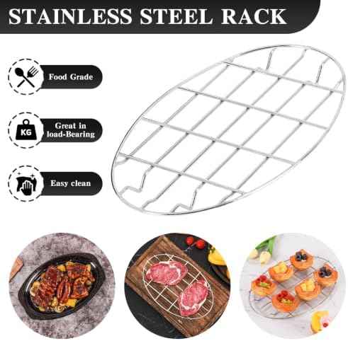 13 Inch Small Roasting Pan with Lid and Rack, Enamel Carbon Steel Roaster Pan, High Temperature Resistance and Dishwasher Safe, Cookware for Small Poultry & Vegetables