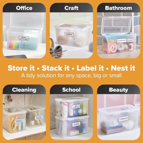 Bostitch Konnect 4 Qt Storage Containers with Lids, 2 Pack