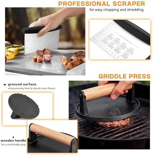 HaSteeL Griddle Accessories Kit, 20-Piece