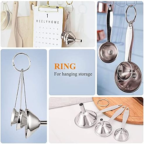 Small Funnels for Filling Bottles Stainless Steel Kitchen Funnels